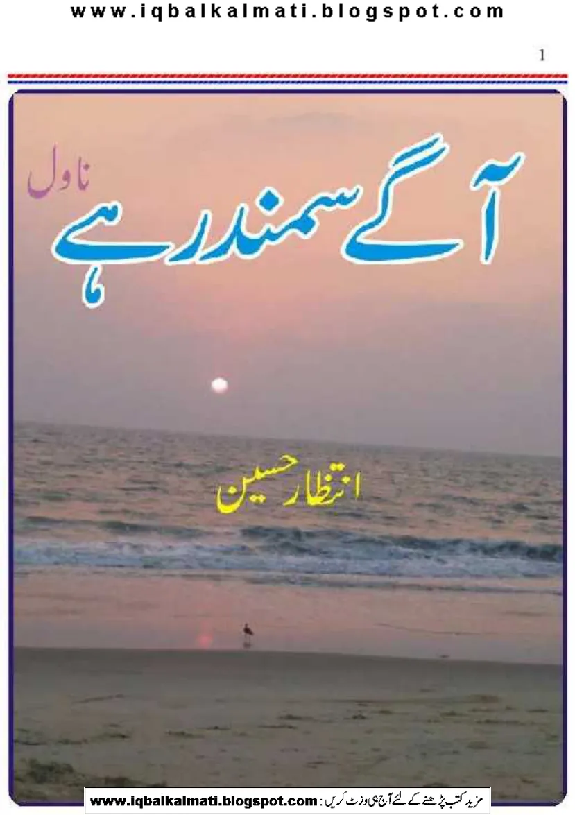Published cover of Aage Samandar Hai by Intizar Husain
