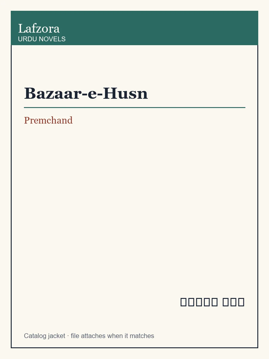 Published cover of Bazaar-e-Husn