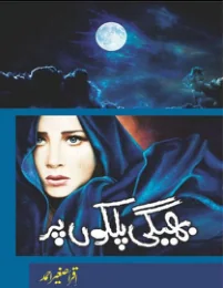 Published cover of Bheegi Palkon Par by Urdu romance novelist