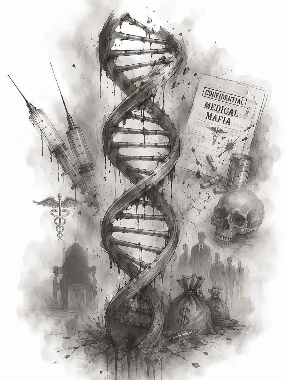 Published cover of DNA by Noor Rajpoot