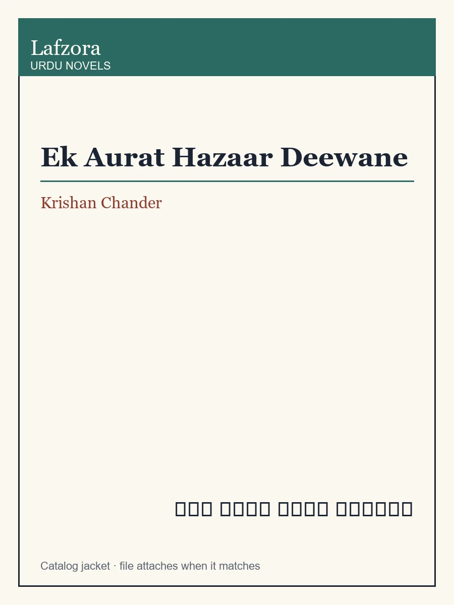 Published cover of Ek Aurat Hazaar Deewane