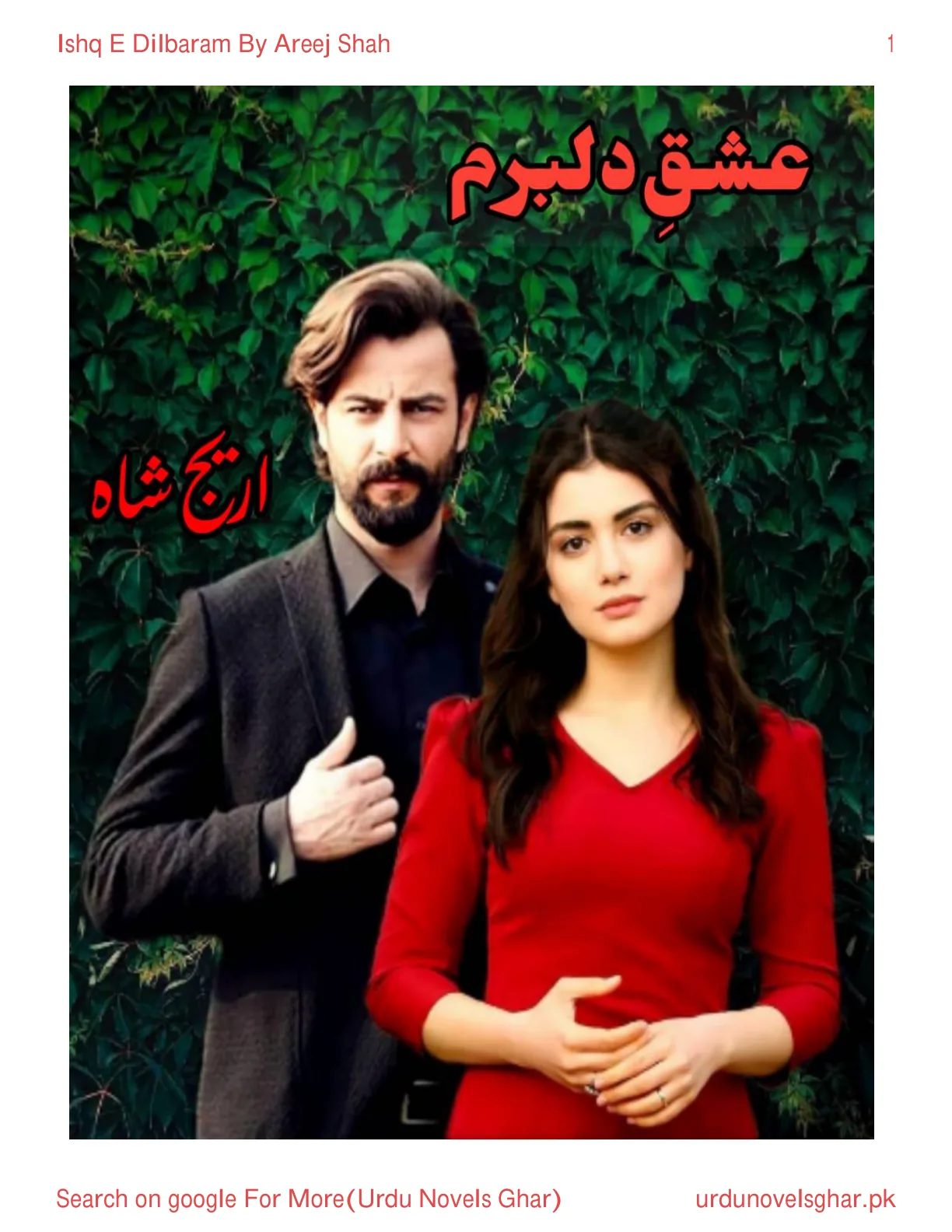 Published cover of Ishq-e-Dilbaram by Areej Shah