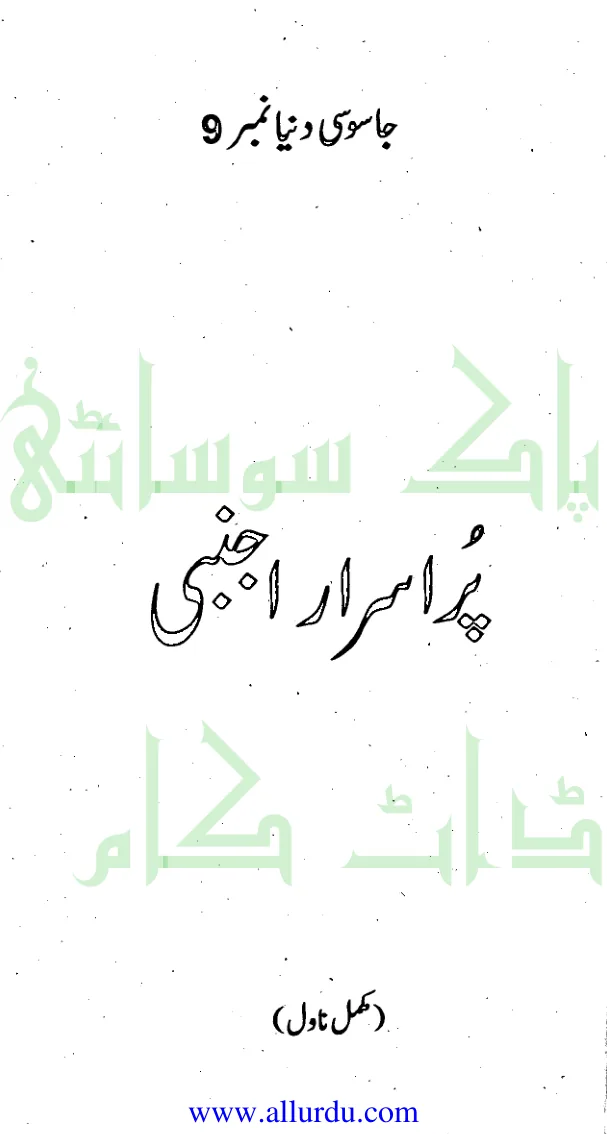 Published cover of Pur-Asrar Ajnabi